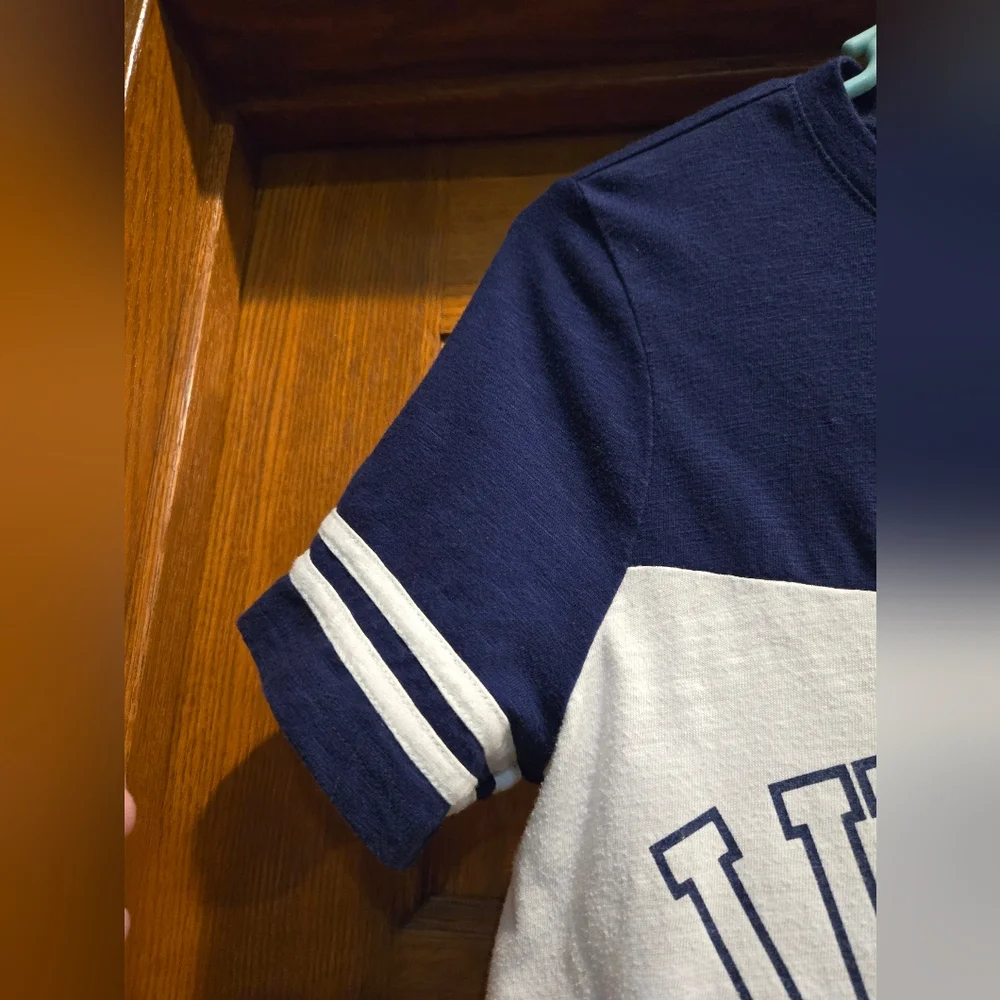 Justice Kids Navy and White Sequin Graphic Tee - Picture 5 of 10